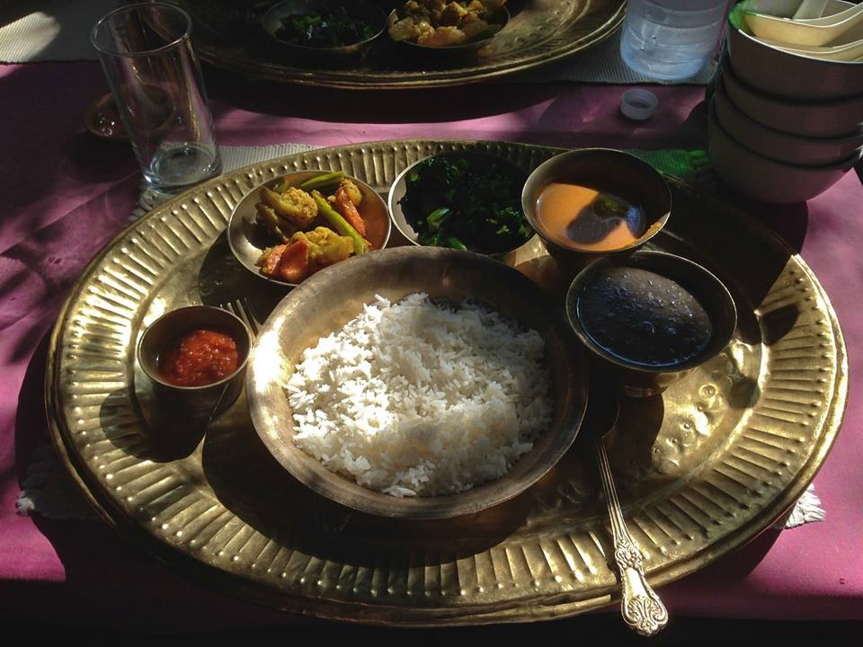Meal during Everest Base Camp Trek